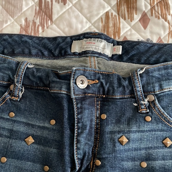 Torrid Embellished Blue Denim Shorts - Picture 2 of 5
